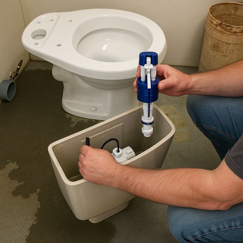 Ремонт бачка унітазу