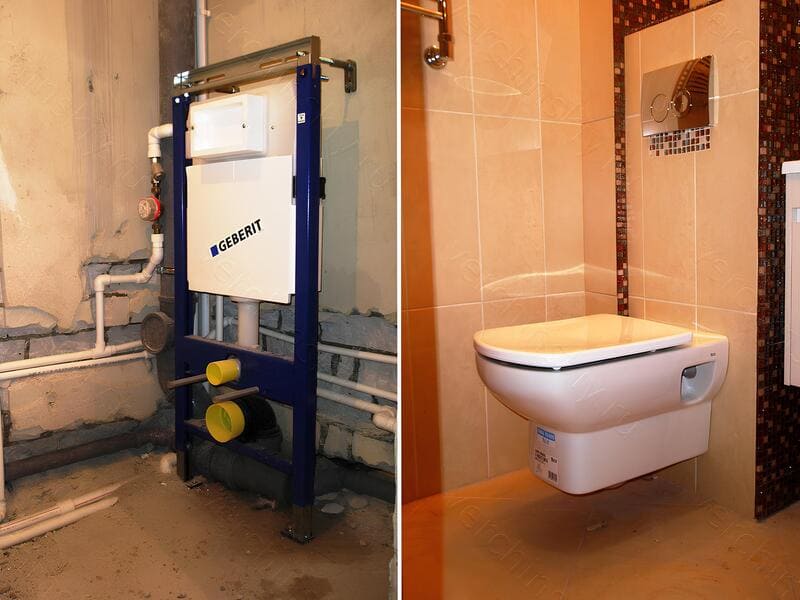 Встановлення підвісного унітазу